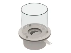 Chimenea de bioetanol, brasero de jardín, de pie, para uso interior y exterior, BOTTICELLI Corda Beige, d.40 x h.54