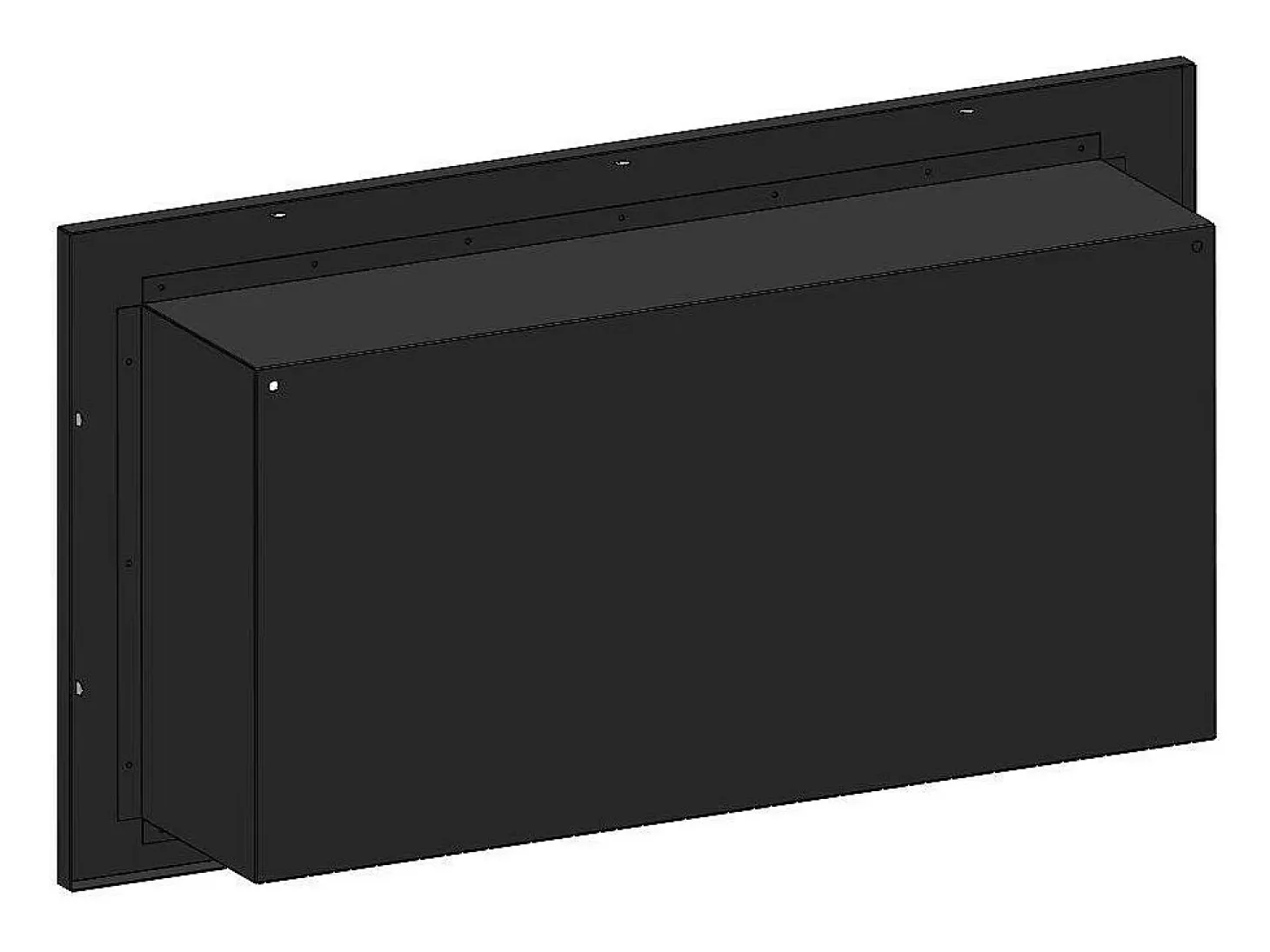 Chimenea de bioetanol empotrada Frame 900 SimpleFire con cristal negro