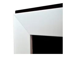 Chimenea de bioetanol Frame 550 blanca de pared sin cristal