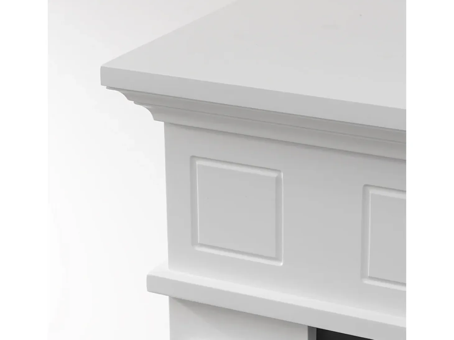 Chimenea de bioetanol JEFFERSON, biochimenea de pie, color blanco, L 89,5 x H 90,5 x P 28