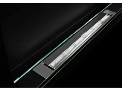 Chimenea de bioetanol Livorno negra de pared o empotrada L 90 x P 12 x H 40 con cristal