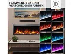 Chimenea eléctrica BALDERIA Atalanta 50 - Chimenea empotrable - Negro