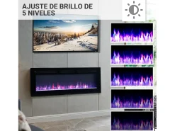 Chimenea eléctrica BALDERIA Leif 50 - 3 en 1 - negro
