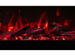 Chimenea eléctrica de 3 caras UNITY 152 - fuego premium, de pared o empotrada - 152x19x36 cm - LED decorativa con calefacción 900/1800W