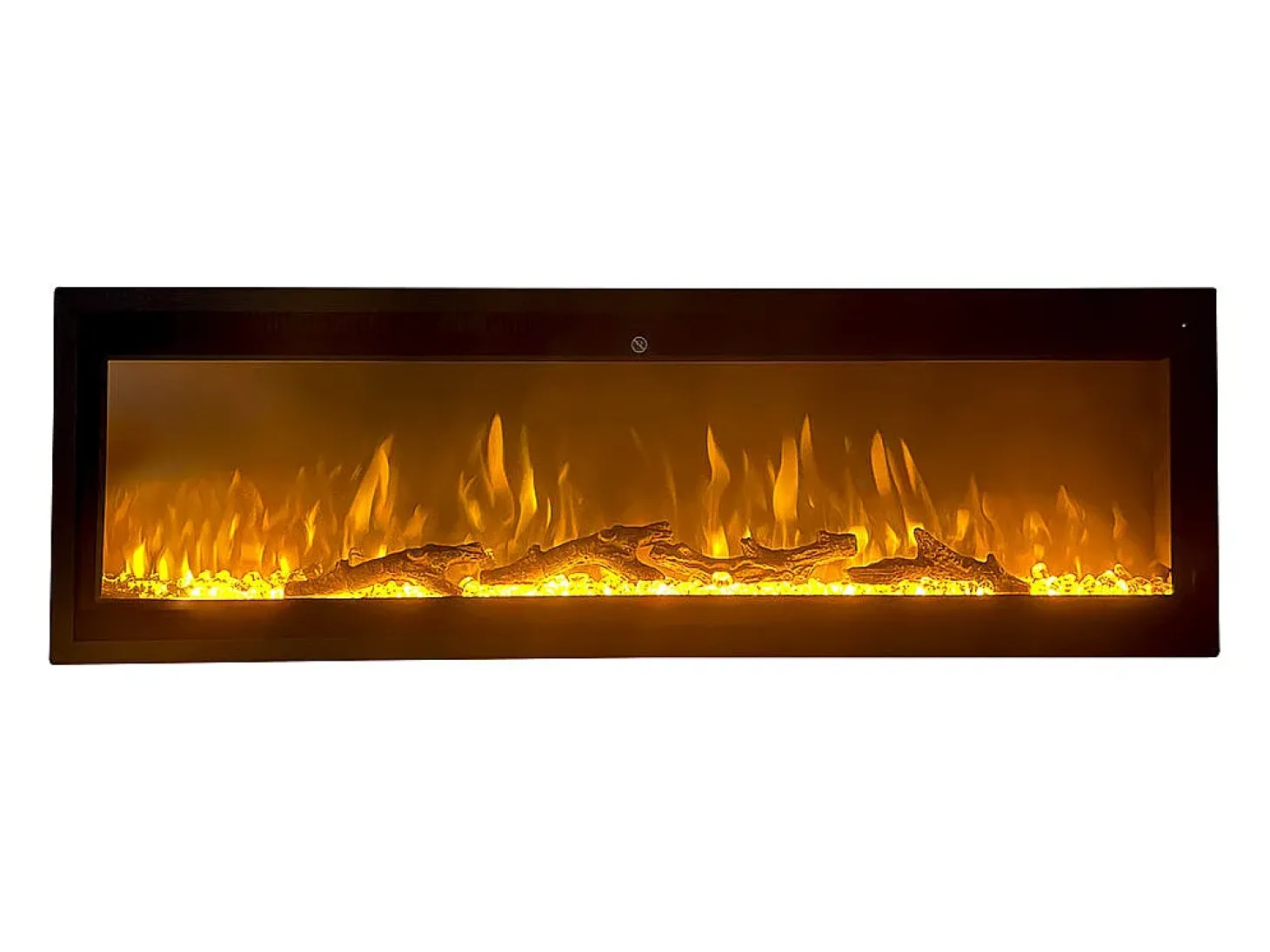 Chimenea eléctrica de pared, frontal y empotrada, CHICAGO130, L127 x D14 x H45