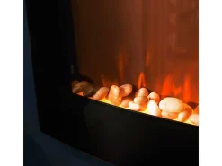 Chimenea eléctrica decorativa Ready Warm 2650 Curved Flames Connected Cecotec 2000W control vía App