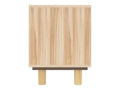 Claudia Mueble para TV madera maciza pino y ratán natural 105x30x40 cm