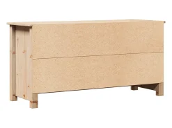 Clinton Corners Mueble de TV de madera maciza de pino 103x36,5x52 cm