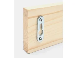 Colgador de pared de madera maciza en tono natural de 61x5cm - KATE - DECOWOOD