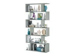 Conjunto 2 Estanterías Salón Gris Cemento (baja y alta)