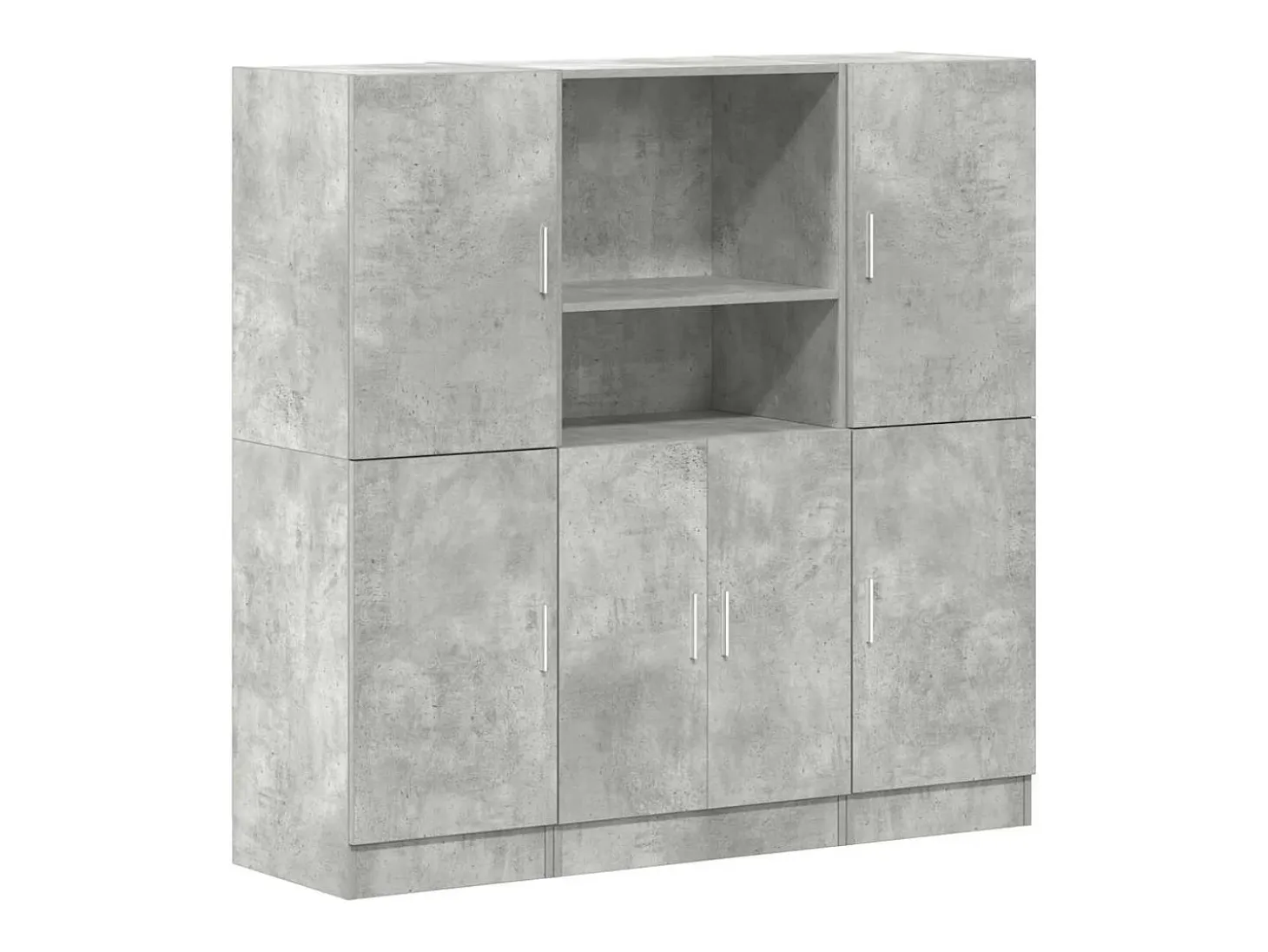 Conjunto de gabinetes de cocina de 3 piezas en gris hormigón