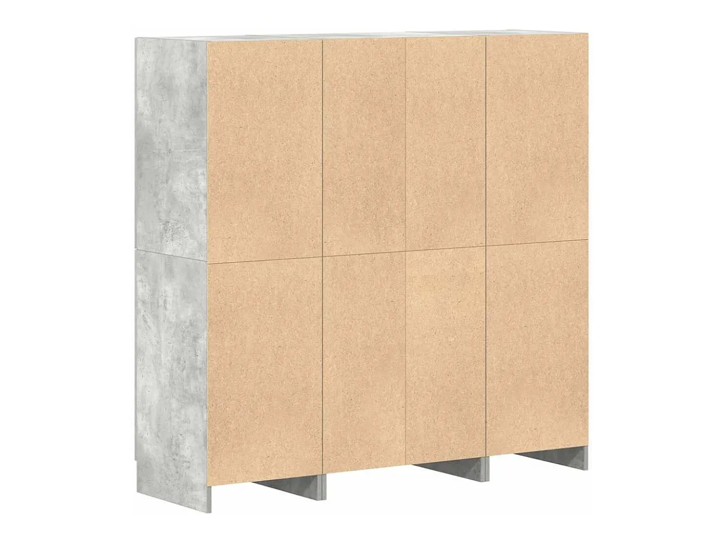 Conjunto de gabinetes de cocina de 3 piezas en gris hormigón