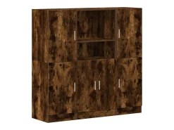 Conjunto de gabinetes de cocina de 3 piezas de roble ahumado