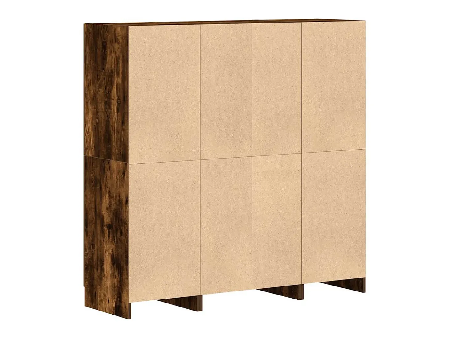 Conjunto de gabinetes de cocina de 3 piezas de roble ahumado