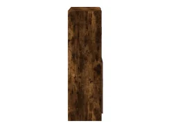 Conjunto de gabinetes de cocina de 2 piezas de madera de ingeniería de roble ahumado