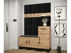 Conjunto de guardarropa Artin 5 196/126/46 (Roble/Manila 18)