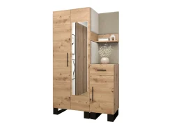 Conjunto de guardarropa Artin 16 196/116/46 (Roble/Manila 02)