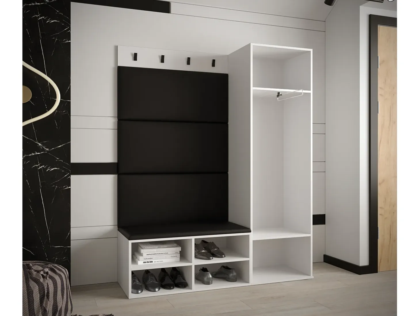 Conjunto de guardarropa Miro 6 184/134/42 (Blanco/Manila 18)