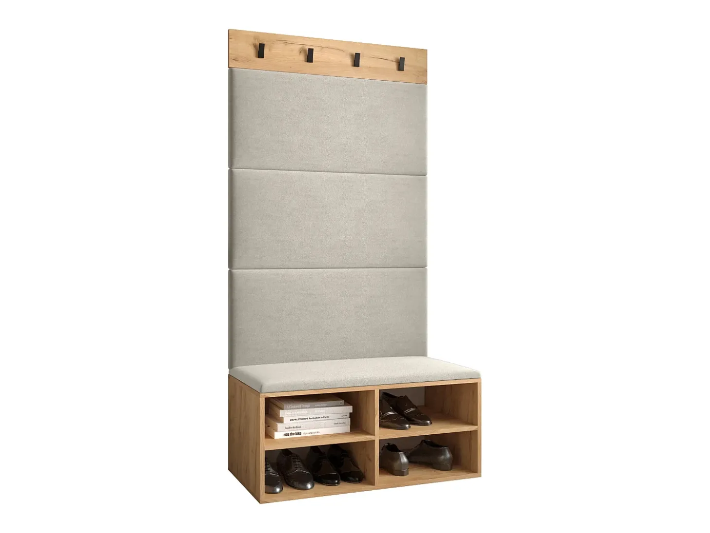 Conjunto de guardarropa Miro 2 184/84/42 (Roble/Manila 02)