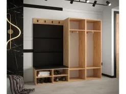 Conjunto de guardarropa Miro 5 184/184/42 (Roble/Manila 16)