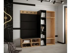Conjunto de guardarropa Miro 1 184/164/42 (Roble/Manila 02)
