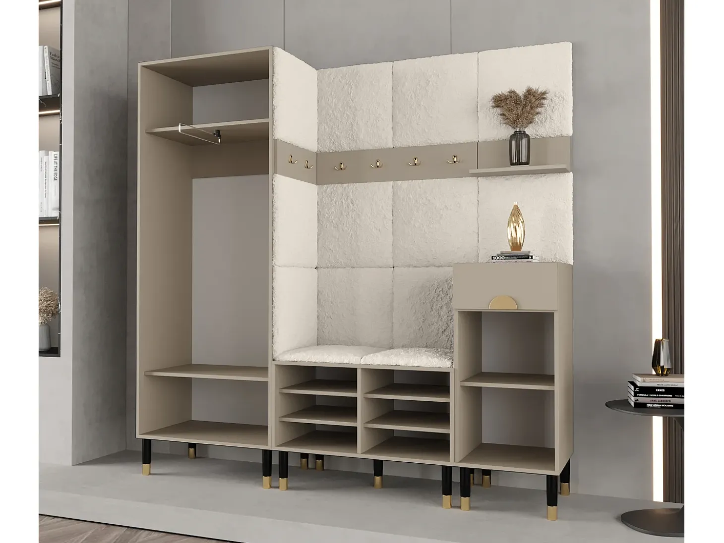 Conjunto de guardarropa Palermo 13 200/200/46 (Kashmir/Poso 100)