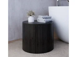 Conjunto de mesa de centro roble/negro 48x48x38 tavilo