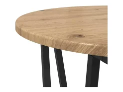 Conjunto de mesas auxiliares 2 piezas Roble Artisan y Negro