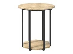Conjunto de mesas auxiliares 2 piezas Roble Sonoma y Negro