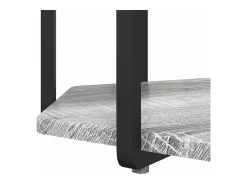 Conjunto de mesas auxiliares 2 piezas Gris sonoma y Negro
