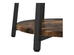 Conjunto de mesas auxiliares 2 piezas Roble ahumado y Negro