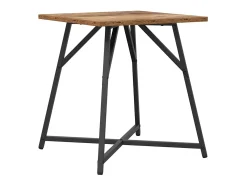 Conjunto de mesas auxiliares 2 piezas Madera vieja y Negro