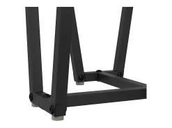 Conjunto de mesas auxiliares 2 piezas Madera vieja y Negro