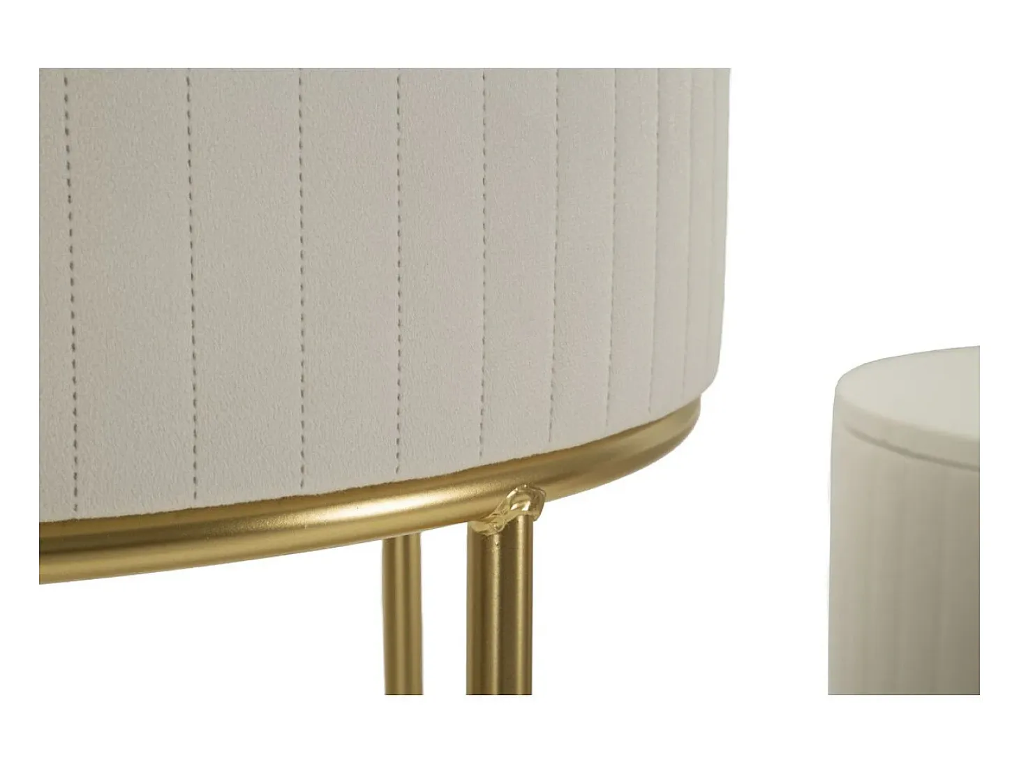 Conjunto de Mesitas Auxiliares VKH772, Beige, 50x50x90 cm, Kendra Home
