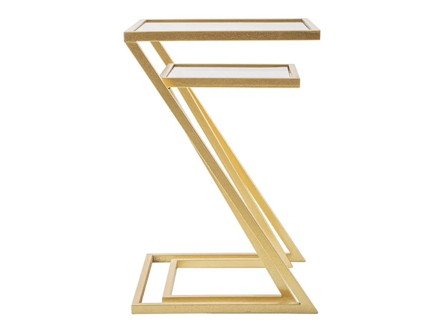 Conjunto de Mesitas Auxiliares VKH562, Oro, 40x40x60 cm, Kendra Home