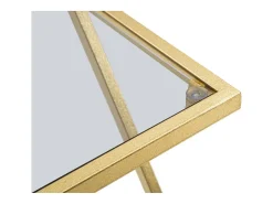 Conjunto de Mesitas Auxiliares VKH562, Oro, 40x40x60 cm, Kendra Home
