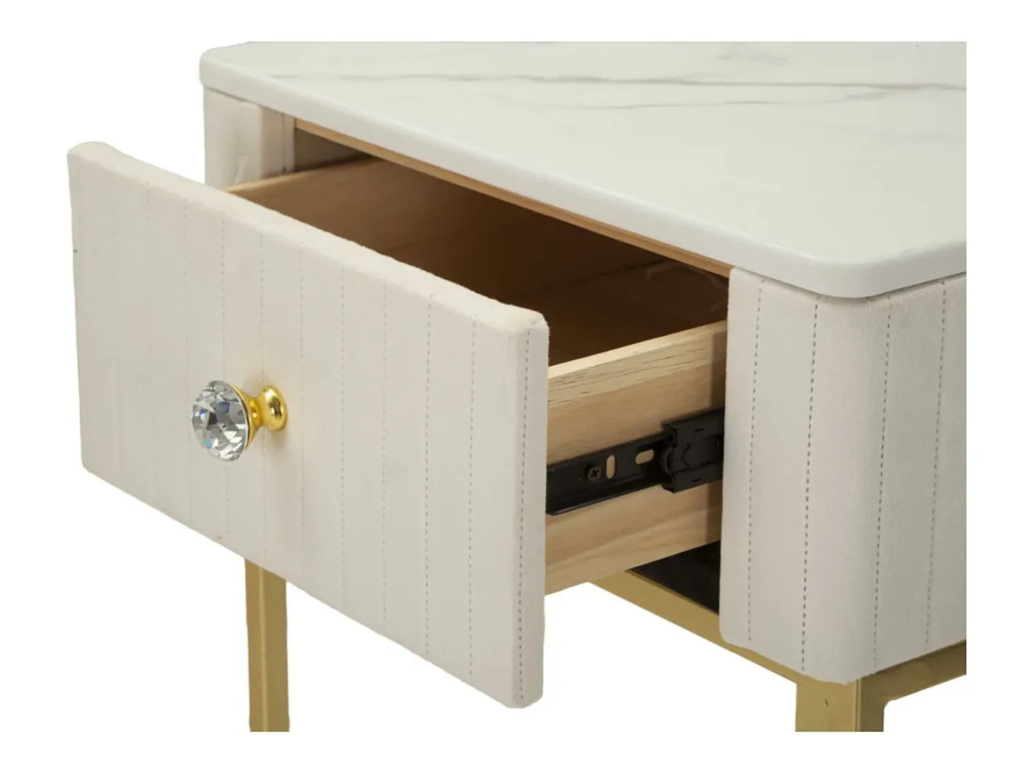 Conjunto de Mesitas Auxiliares VKH771, Beige, 45x45x90 cm, Kendra Home