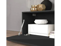 Conjunto de mueble de TV Chronos en antracita mate y roble 190/350x40 cm