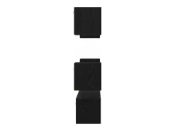 Conjunto de mueble de TV de 6 piezas Roble negro Medio 120 x 30 x 30 cm