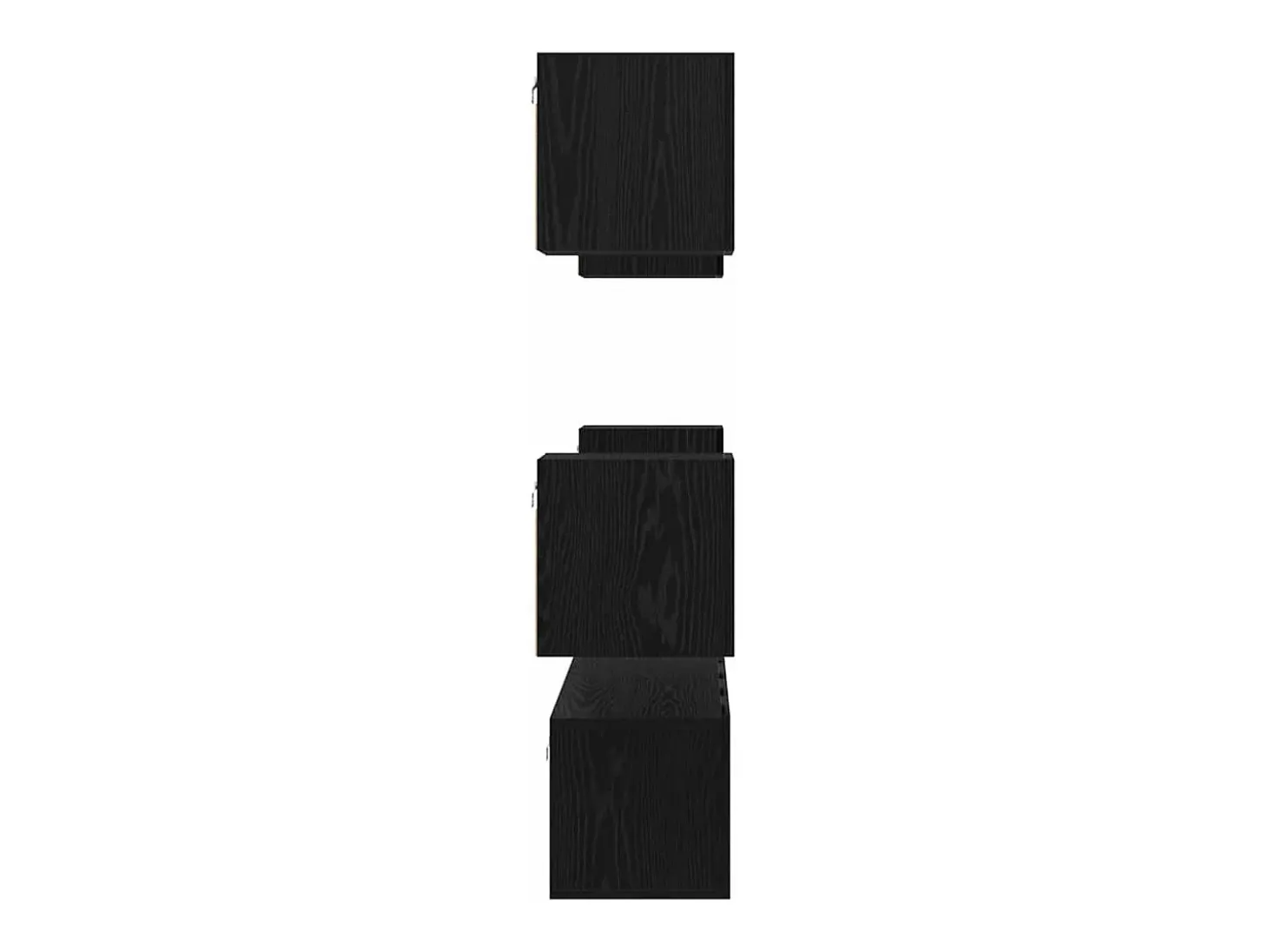 Conjunto de mueble de TV de 6 piezas Roble negro Medio 120 x 30 x 30 cm