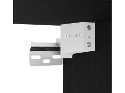 Conjunto de mueble de TV de 7 piezas Roble negro 100 x 30 x 30 cm
