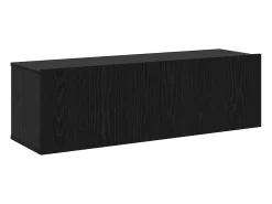 Conjunto de mueble de TV de 7 piezas Roble negro 100 x 30 x 30 cm