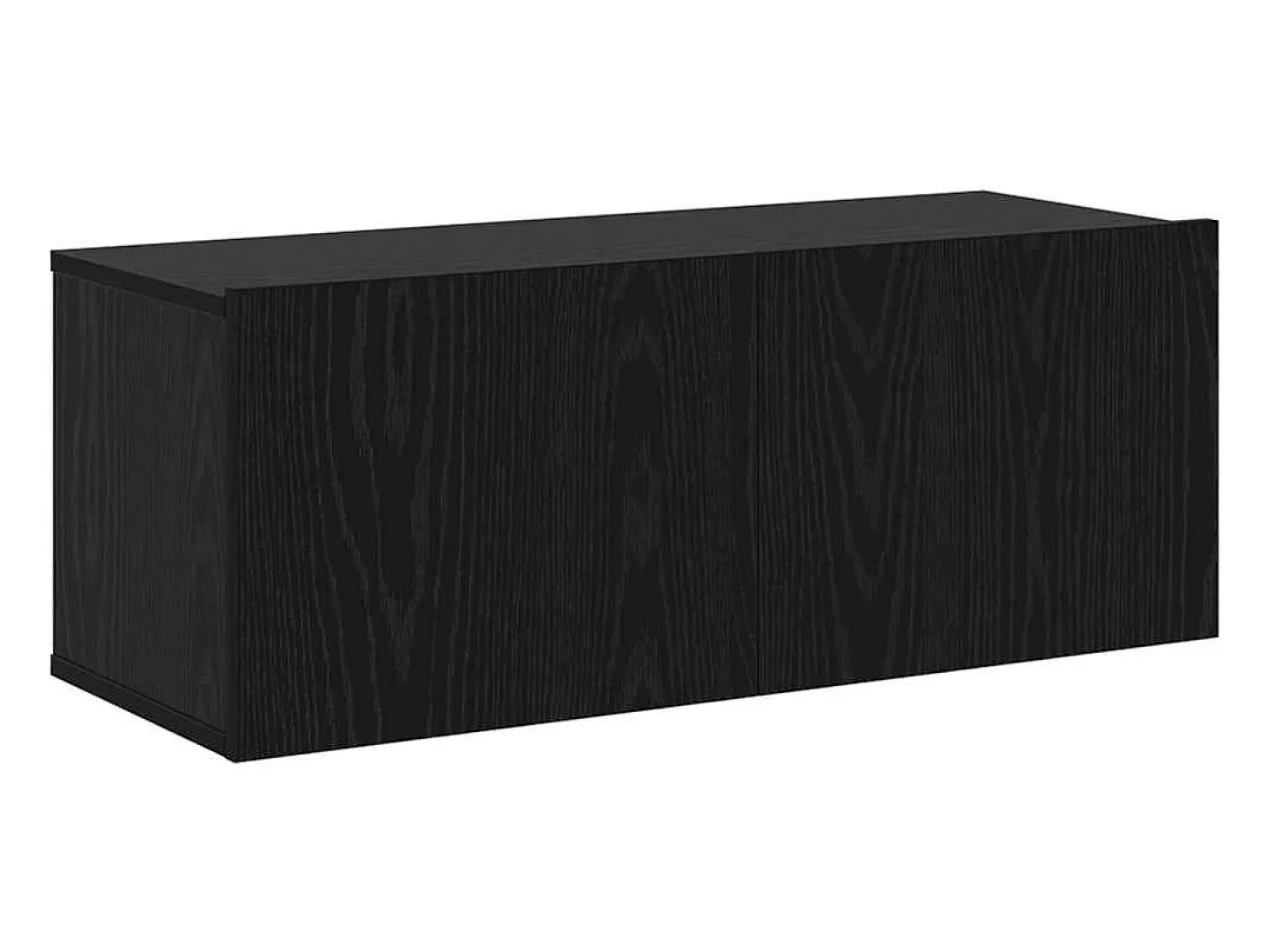 Conjunto de mueble de TV de 7 piezas Roble negro 100 x 30 x 30 cm