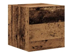 Conjunto de mueble de TV de 8 piezas, madera antigua, 80 x 30 x 30 cm