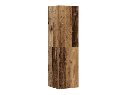 Conjunto de mueble de TV de pared de 5 piezas, madera vieja, madera de ingeniería