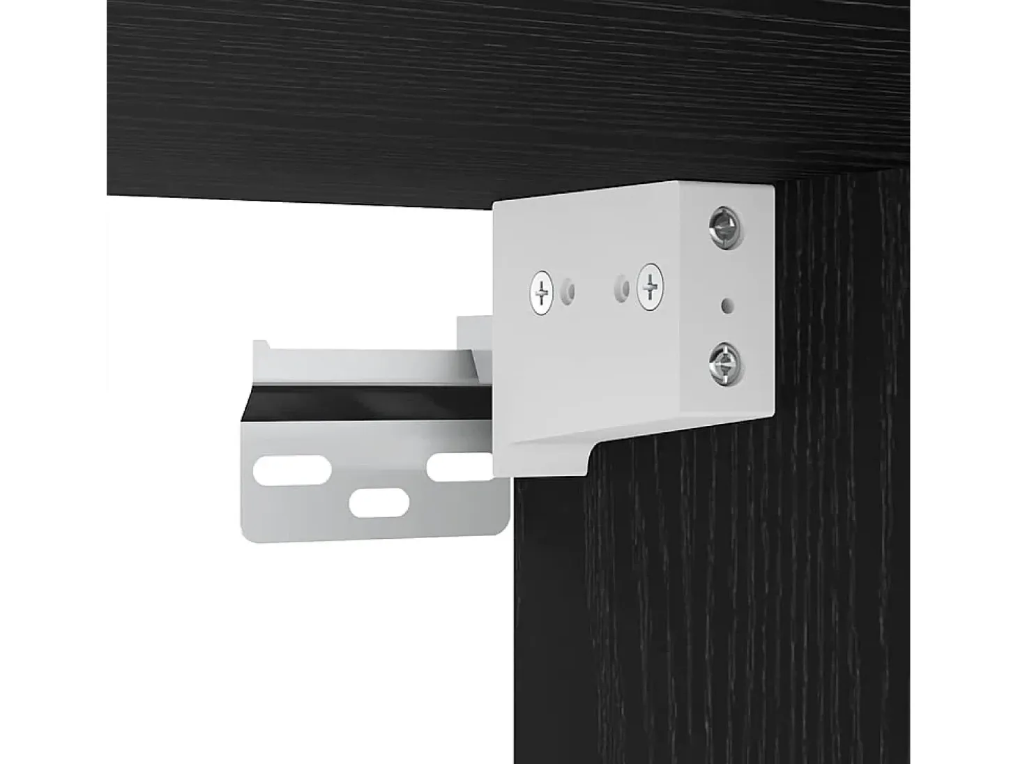Conjunto de mueble de TV de 8 piezas Roble negro 100 x 30 x 30 cm