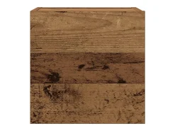 Conjunto de mueble de TV de pared de 5 piezas, madera vieja, madera de ingeniería