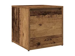 Conjunto de muebles de pasillo de madera vieja de ingeniería de madera