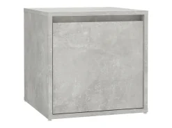 Conjunto de muebles de pasillo de madera de ingeniería de hormigón gris