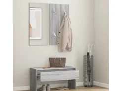 Conjunto de muebles de pasillo Sonoma Gray de madera de ingeniería